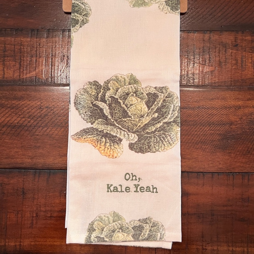 Primitives by Kathy Oh Kale Yeah Kitchen Towel